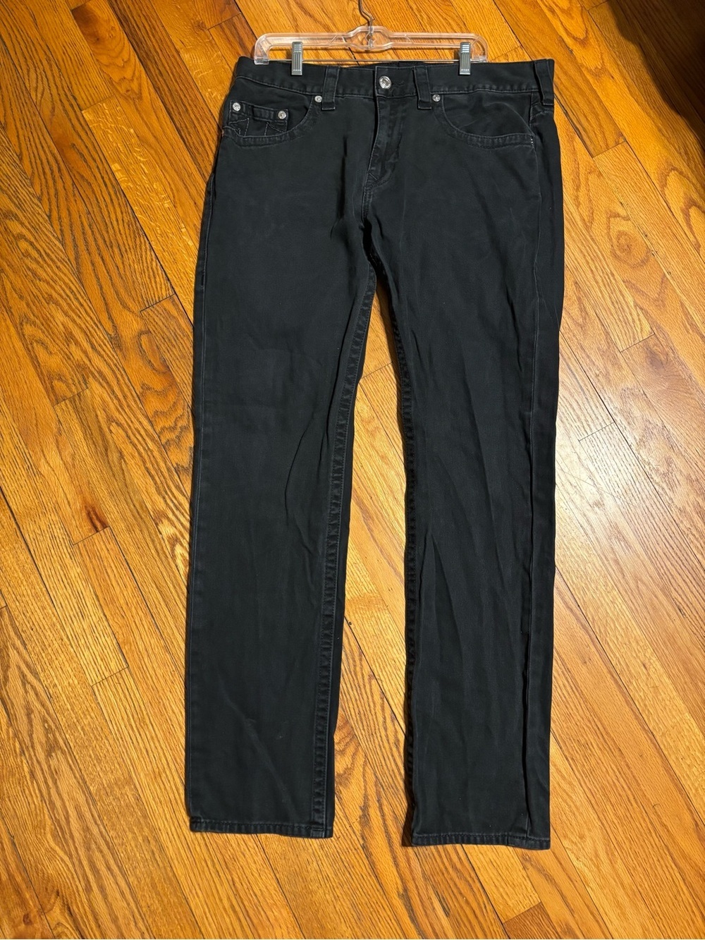True Religion Men’s Black Straight Jeans